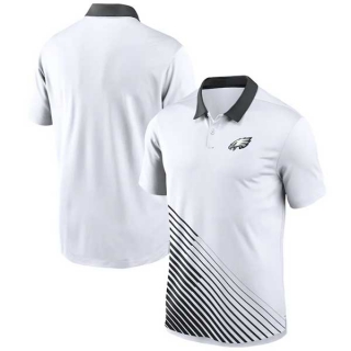 Men's NFL Philadelphia Eagles Nike Dri-FIT Yard Line Vapor Performance White Polo Shirt