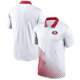 Men's NFL San Francisco 49ers Nike Dri-FIT Yard Line Vapor Performance White Polo Shirt