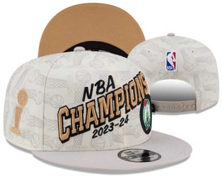 NBA Boston Celtics New Era Cream 2024 NBA Finals Champions Locker Room 9FIFTY Snapback Hat 3040