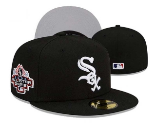 MLB Chicago White Sox New Era Black 2003 All Star Game Embroidery 59FIFTY Fitted Hat 3005