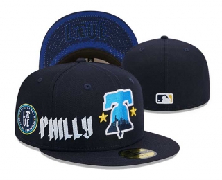 MLB Philadelphia Phillies New Era Navy 2024 City Connect Embroidery 59FIFTY Fitted Hat 3003