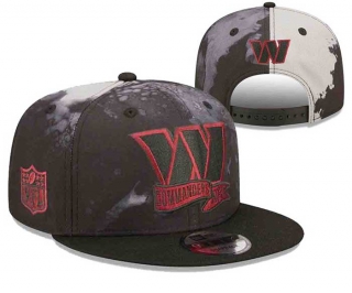 NFL Washington Commanders New Era Black Ink Dye 2022 Sideline Embroidery 9FIFTY Snapback Hat 3030