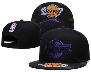 NBA Los Angeles Lakers New Era Black Camo Back Patch Embroidery 9FIFTY Snapback Hat 6046