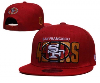 NFL San Francisco 49ers New Era Red 2023 NFL Draft Side Patch Embroidery 9FIFTY Snapback Hat 6071