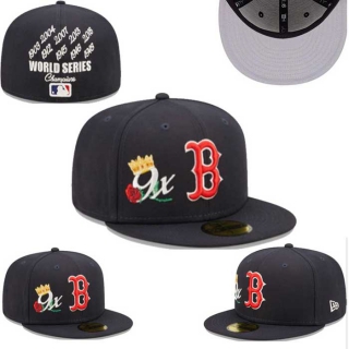 MLB Boston Red Sox New Era Navy 9x World Series Champions Crown Patch 59FIFTY Fitted Hat 0515