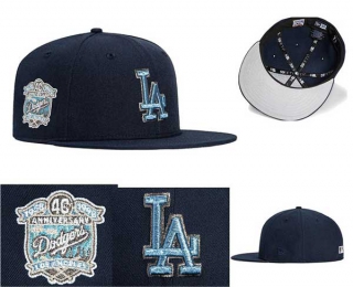 MLB Los Angeles Dodgers New Era Navy 40th Anniversary Sidepatch 59FIFTY Fitted Hat 0548