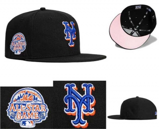 MLB New York Mets New Era Black 2013 All Star Game Sidepatch 59FIFTY Fitted Hat 0505