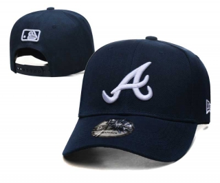 MLB Atlanta Braves New Era Navy Blue Curved Brim 9FIFTY Snapback Hat 6026