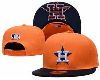 MLB Houston Astros New Era Orange Navy Blue Embroidery 9FIFTY Snapback Hat 6013