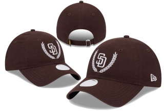 MLB San Diego Padres New Era Burnt Wood Brown 9TWENTY Adjustable Hat 8007