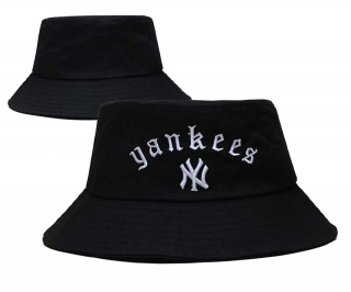 Wholesale MLB New York Yankees New Era Black Bucket Hat 8001