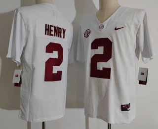 Men's NCAA College Alabama Crimson Tide #2 Jalen Hurts Football Nike Jersey White