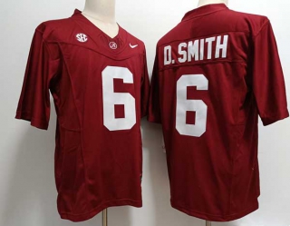 Men's NCAA College Alabama Crimson Tide #6 DeVonta Smith Football Nike Jerseys Crimson