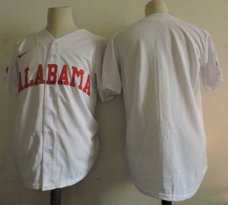 Men's NCAA College Alabama Crimson Tide Blank Baseball Nike Jersey White