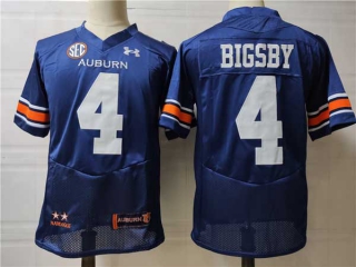 Men's NCAA College Auburn Tigers #4 Tank Bigsby Football Stitched Jersey Navy