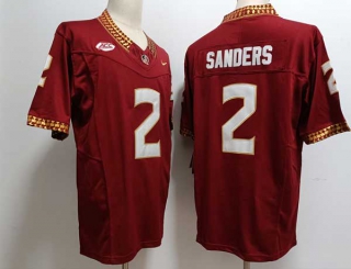 Men's NCAA College Florida State Seminoles #2 Deion Sanders Football Nike Jersey Maroon