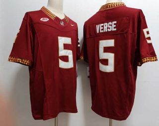 Men's NCAA College Florida State Seminoles #5 Jared Verse Football Nike Jersey Maroon