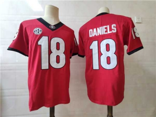 Men's NCAA College Georgia Bulldogs #18 JT Daniels Football Nike Stitched Jersey Red