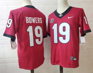 Men's NCAA College Georgia Bulldogs #19 Brock Bowers Football Nike Stitched Jersey Red (2)