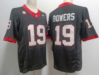 Men's NCAA College Georgia Bulldogs #19 Brock Bowers Football Nike Stitched Jersey Black (3)