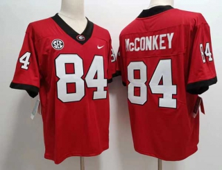 Men's NCAA College Georgia Bulldogs #84 Ladd McConkey Football Nike Stitched Jersey Red