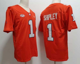 Men's NCAA College Clemson Tigers #1 Will Shipley Football Nike Stitched Jersey Orange