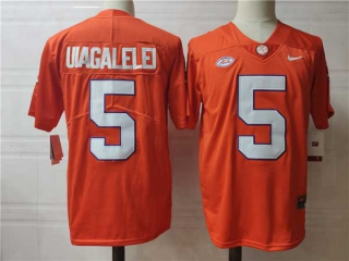 Men's NCAA College Clemson Tigers #5 DJ Uiagalelei Football Nike Stitched Jersey Orange