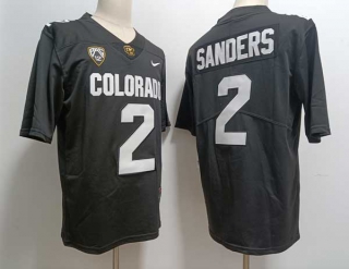 Men's NCAA College Colorado Buffaloes #2 Shedeur Sanders Football Nike Stitched Jersey Black