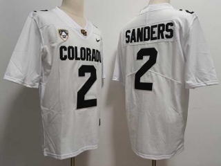 Men's NCAA College Colorado Buffaloes #2 Shedeur Sanders Football Nike Stitched Jersey White