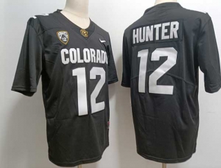 Men's NCAA College Colorado Buffaloes #12 Travis Hunter Football Nike Stitched Jersey Black