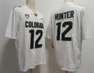 Men's NCAA College Colorado Buffaloes #12 Travis Hunter Football Nike Stitched Jersey White