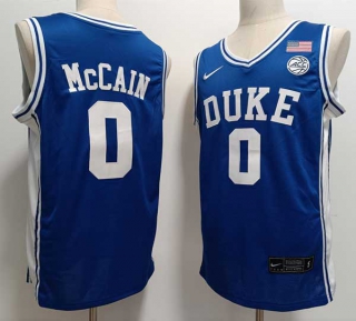 Men's NCAA College Duke Blue Devils #0 Jared McCain Basketball Nike Stitched Jersey Royal