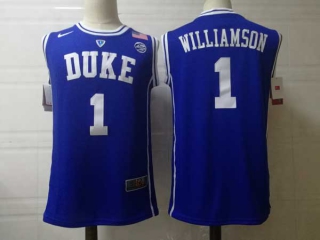 Men's NCAA College Duke Blue Devils #1 Zion Williamson Basketball Nike Stitched Jersey Royal