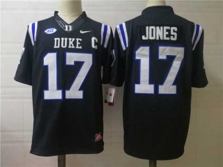 Men's NCAA College Duke Blue Devils #17 Daniel Jones Football Nike Stitched Jersey Black