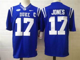 Men's NCAA College Duke Blue Devils #17 Daniel Jones Football Nike Stitched Jersey Royal