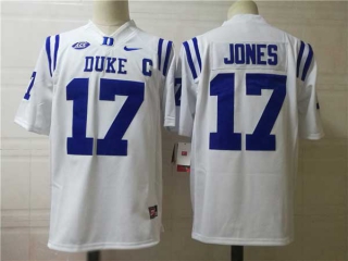 Men's NCAA College Duke Blue Devils #17 Daniel Jones Football Nike Stitched Jersey White