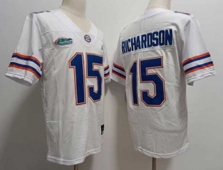 Men's NCAA College Florida Gators #15 Anthony Richardson Football Jordan Brand Stitched Jersey White (1)