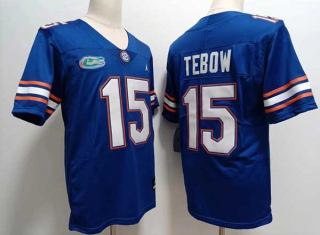 Men's NCAA College Florida Gators #15 Tim Tebow Football Jordan Brand Stitched Jersey Royal (2)