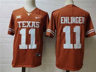 Men's NCAA College Texas Longhorns #11 Sam Ehlinger Football Nike Stitched Jersey Texas Orange