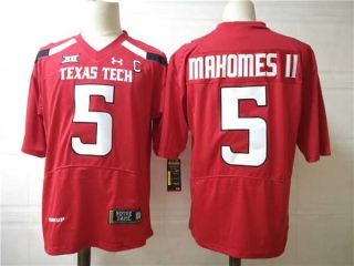 Men's NCAA College Texas Tech Red Raiders #5 Patrick Mahomes II Football Under Armour Stitched Jersey Red