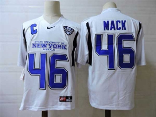 Men's NCAA College University at Buffalo Bulls #46 Khalil Mack Football Nike Jersey White