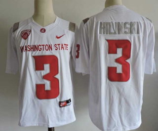 Men's NCAA College Washington State Cougars #3 Tyler Hilinski Football Nike Jersey White