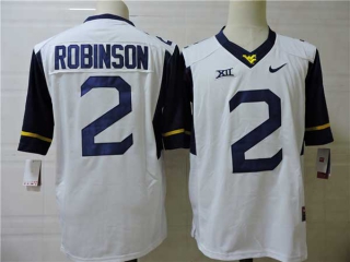 Men's NCAA College West Virginia Mountaineers #2 Keyshawn Robinson Football Nike Stitched Jersey White