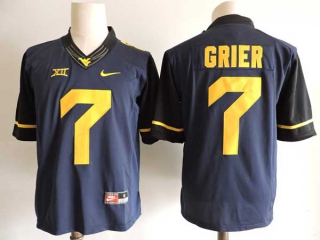 Men's NCAA College West Virginia Mountaineers #7 Will Grier Football Nike Stitched Jersey Navy