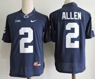 Men's NCAA College Penn State Nittany Lions #2 Marcus Allen Football Nike Stitched Jersey Navy (2)