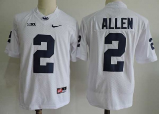 Men's NCAA College Penn State Nittany Lions #2 Marcus Allen Football Nike Stitched Jersey White (2)