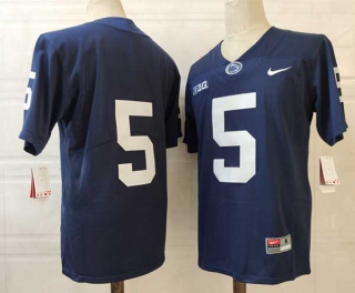 Men's NCAA College Penn State Nittany Lions #5 Jahan Dotson Football Nike Stitched Jersey Navy (1)