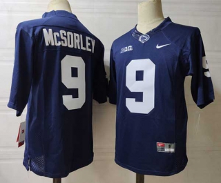 Men's NCAA College Penn State Nittany Lions #9 Trace McSorley Football Nike Stitched Jersey Navy (2)