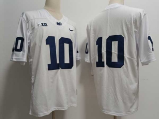 Men's NCAA College Penn State Nittany Lions #10 Nicholas Singleton Football Nike Stitched Jersey White