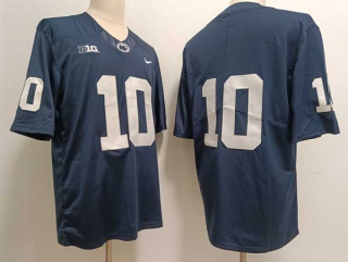 Men's NCAA College Penn State Nittany Lions #10 Nicholas Singleton Football Nike Stitched Jersey Navy